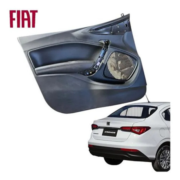 Forro Porta Dianteiro Esquerdo Fiat Cronos Argo 2018 A 2022 Preto