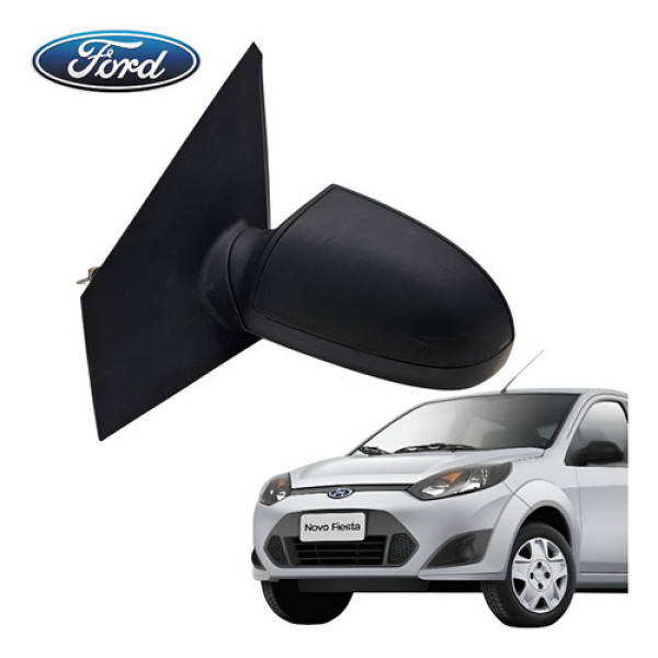 Espelho Retrovisor Manual Esquerdo Ford Fiesta 2004 A 2013