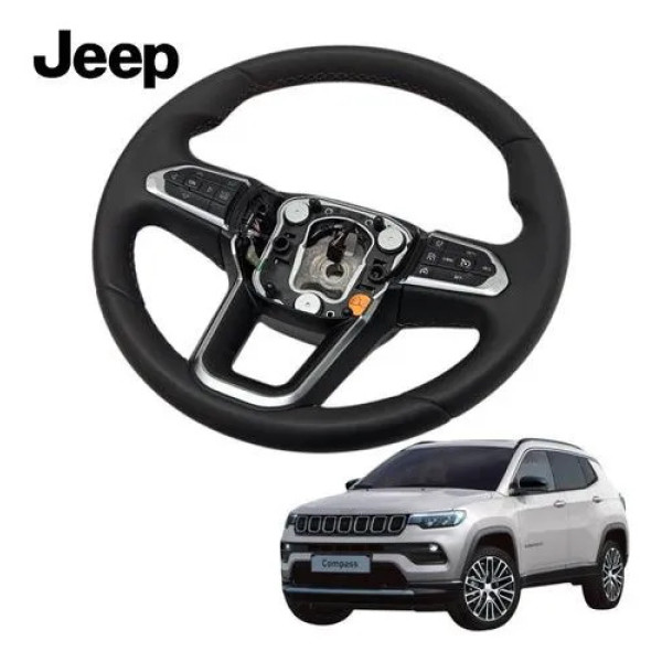 Volante Completo Jeep Compass Limited 2021 A 2023 Preto Preto