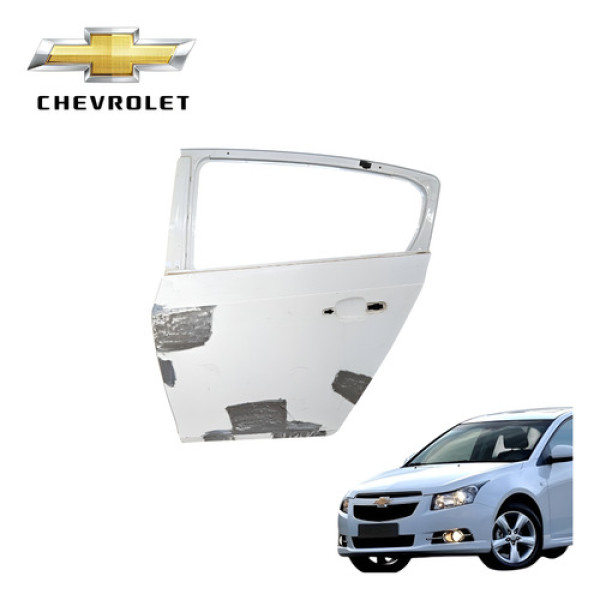 Porta Traseira Esquerda Chevrolet Cruze 1.8 Lt 2013 A 2015 Traseira Esquerdo Branca