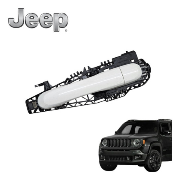 Maçaneta Externa Traseira Esquerda Jeep Renegade Flex 2020 Branco Traseira