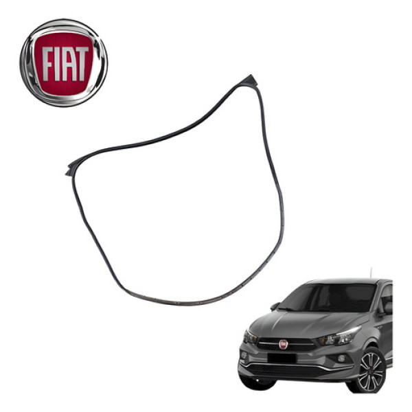 Borracha Guarnição Porta Dianteira Direita Fiat Cronos 2020 Preto