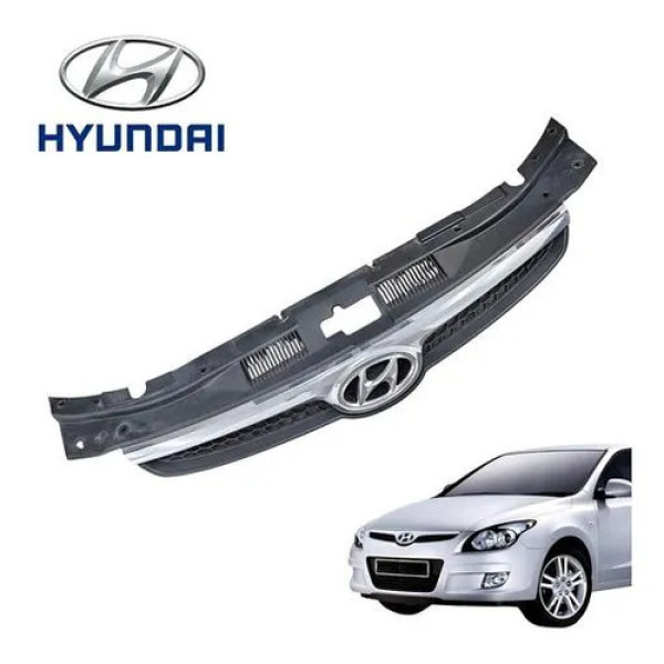 Grade Friso Parachoque Dianteiro Hyundai I30 2009 A 2013 Preto