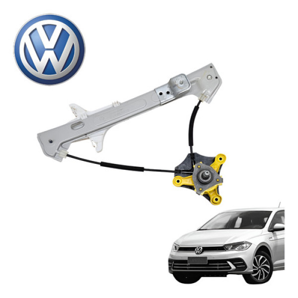 Máquina Vidro Traseiro Esquerdo Volkswagen Polo Track 2025 Branco