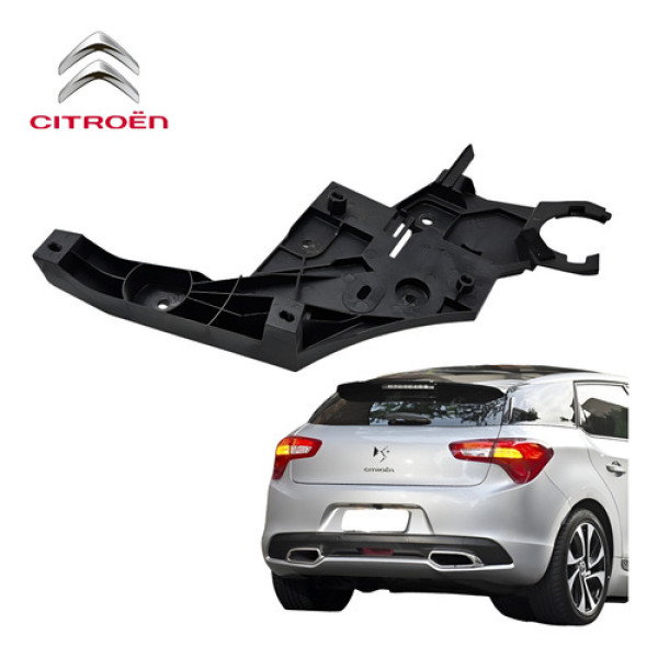 Suporte Maçaneta Traseira Esquerda Citroen Ds5 2013 A 2016 Preto Traseira