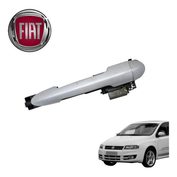 Maçaneta Externa Dianteira Direita Fiat Stilo 1.8 2005 Origi Prata Dianteira