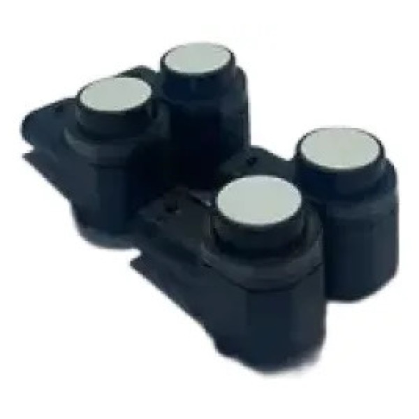 Kit Sensor Re Estacionamento Vw Crossfox Fox 2010 A 2021 Preto