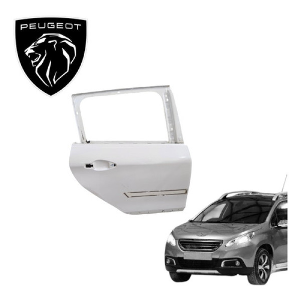 Porta Traseira Direita Peugeot 2008 1.6 Allure 2015 A 2020 Traseira Esquerda Branco