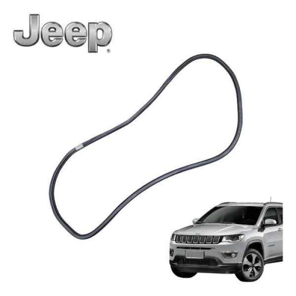 Borracha Porta Dianteira Direita Jeep Compass Limited 2018 Preto