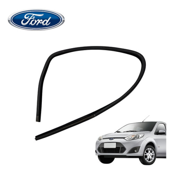 Borracha Canaleta Vidro Traseiro Direito Ford Fiesta 2011 Preto