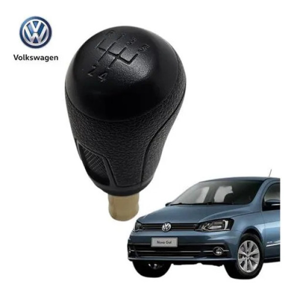 Manopla Bola Cambio Manual Vw Gol Voyage G7 G8 2017 A 2023 P Preto