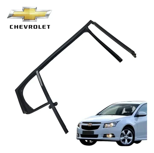 Canaleta Porta Traseira Esquerda Chevrolet Cruze 1.8 Lt 2013 Preto