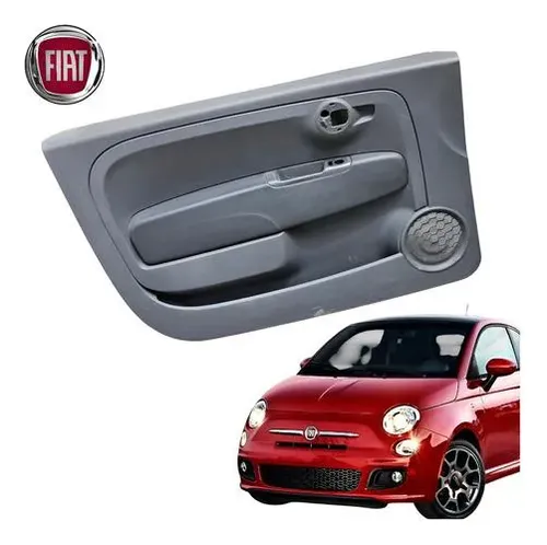 Forro Porta Dianteiro Esquerdo Fiat 500 Sport 2012 A 2015 - Preto