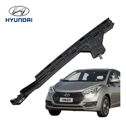 Guia Vidro Porta Traseira Direita Hyundai Hb20 2013 A 2019 Preto