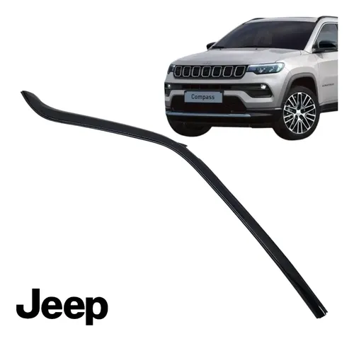 Friso Porta Traseira Direita Jeep Compass 2020 A 2023 Orig Preto