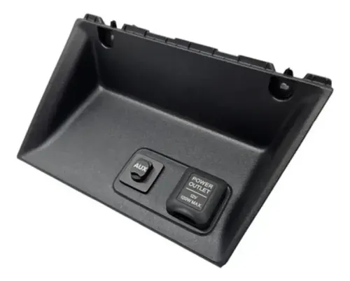Moldura Tomada Auxiliar 12v Honda Civic G9 2013 A 2016 Preto