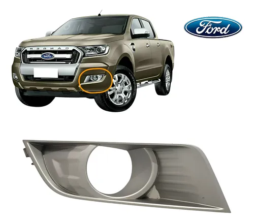 Moldura Do Farol Direto De Milha Da Ford Ranger Xlt Prata Direito