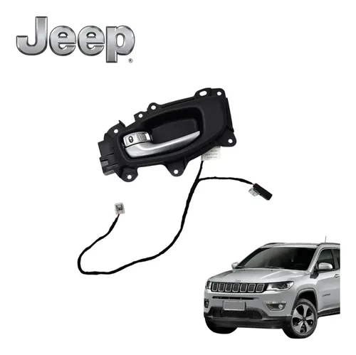 Maçaneta Interna Dianteira Esquerda Jeep Compass 2018 Orig Cinza Dianteira