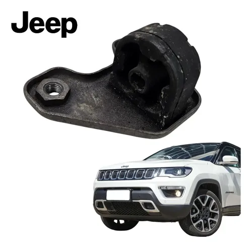 Coxim Suporte Escape Dianteiro Compass 2.0 Diesel 2016 2021 Preto