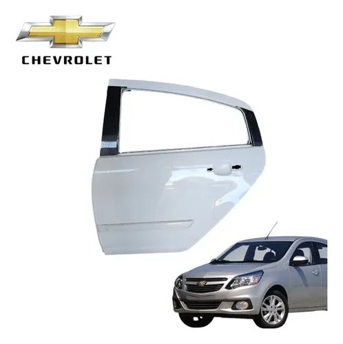 Porta Traseira Direita Chevrolet Agile Ltz 2011 A 2013 Origi Traseira Esquerdo Branco