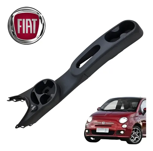 Porta Copos Console Central Fiat 500 1.4 Sport Air 2012 Orig Preto