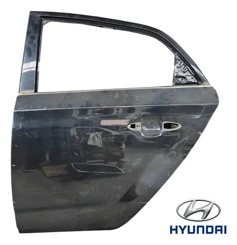 Porta Traseira Esquerda Hyundai Hb20 2013 A 2019 Recuperada Traseira Esquerdo Preto
