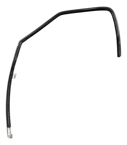 Borracha C Guia De Vidro Dianteiro Esquerdo S10 Blazer Preto