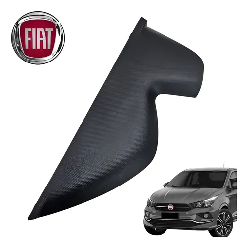 Acabamento Lateral Esquerdo Painel Fiat Cronos Drive 2020 Preto