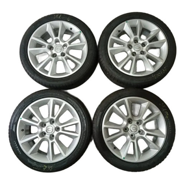 Jogo Rodas Vectra Elite Aro 17 05 Furos Com Pireli 215-45/17 Prateado