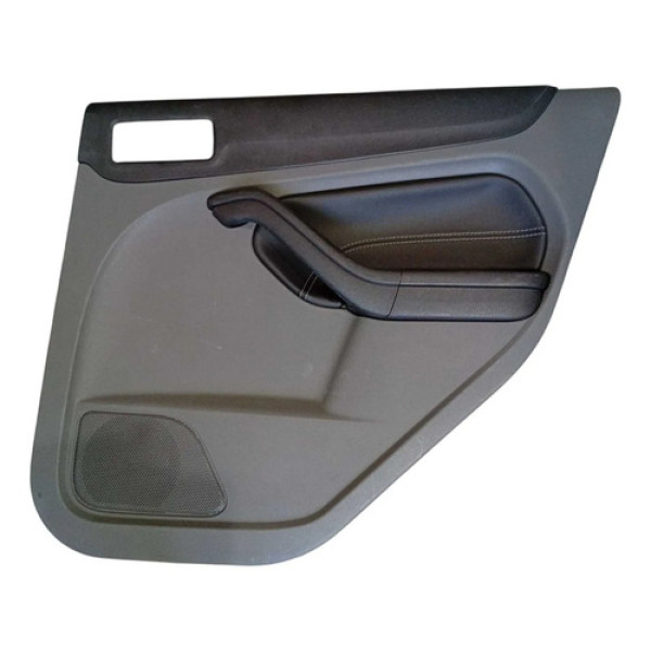 Forro Porta Traseira Direita Focus 2009 2013 Cinza Escuro E Preto