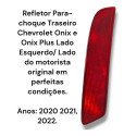 Refletor Para-choque Tras Onix Onix Plus Lado Esq Original  Vermelho