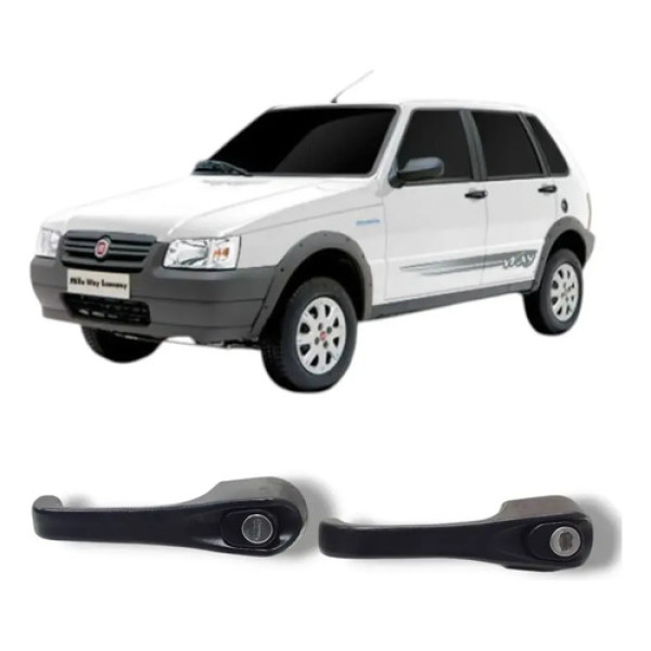 Maçanetas Dianteiras Externa Fiat Uno Fiorino 2005 2011 Orig