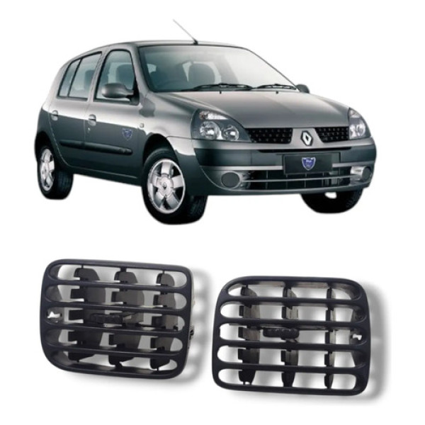 Par Difusor Ar Central Renault Clio 2000 2011 Original