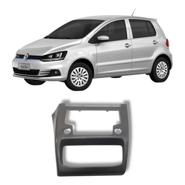 Moldura Acabamento Painel Vw Fox 2014 2020 Original Preto