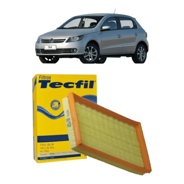 Filtro Ar Motor Vw Volkswagen Gol Fox 2005 16 Tecfil Arl6096