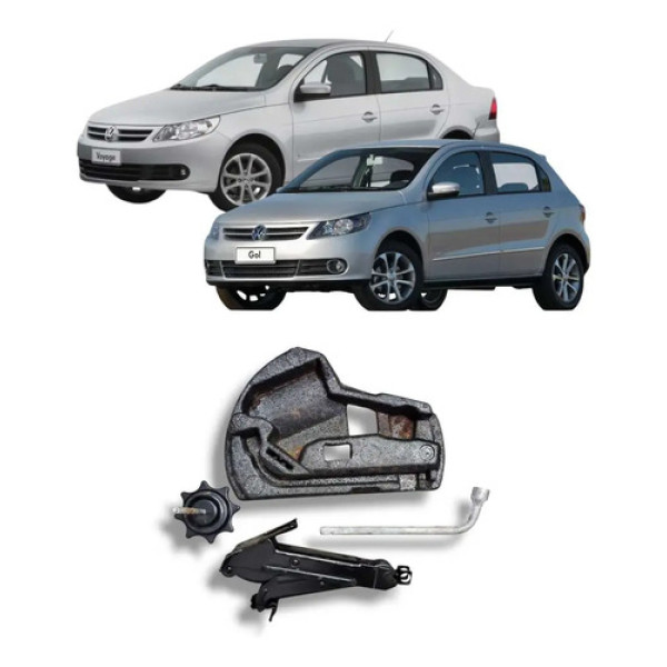 Kit Macaco Chave Roda Vw Gol Voyage 2005 A 2016 Original
