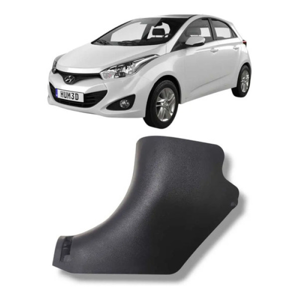 Soleira Porta Dianteira Esquerda Hyundai Hb20 2013 A 2019 Preto