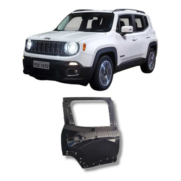 Porta Traseira Direita Renegade 2016 2024 Traseira Direita Preto