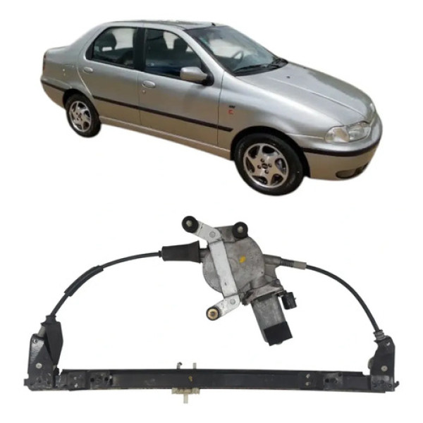Máquina Vidro Dianteiro Esquerdo Fiat Siena Palio 1996 2000