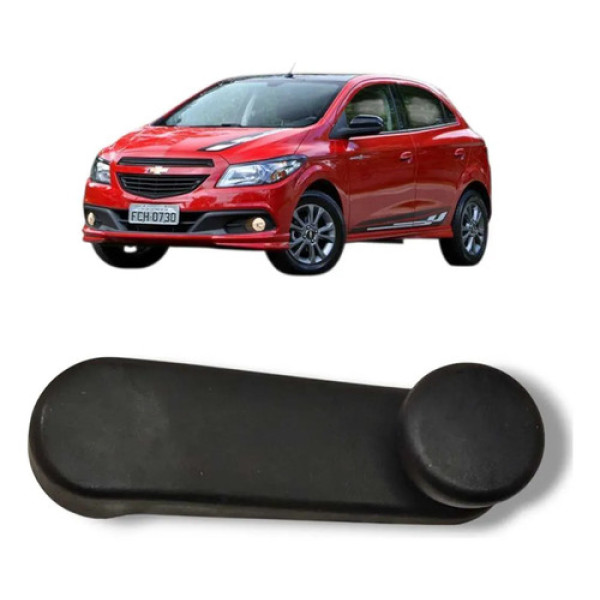 Manivela Vidro Traseiro Gm Chevrolet Onix 2013 2019 Original Vermelho