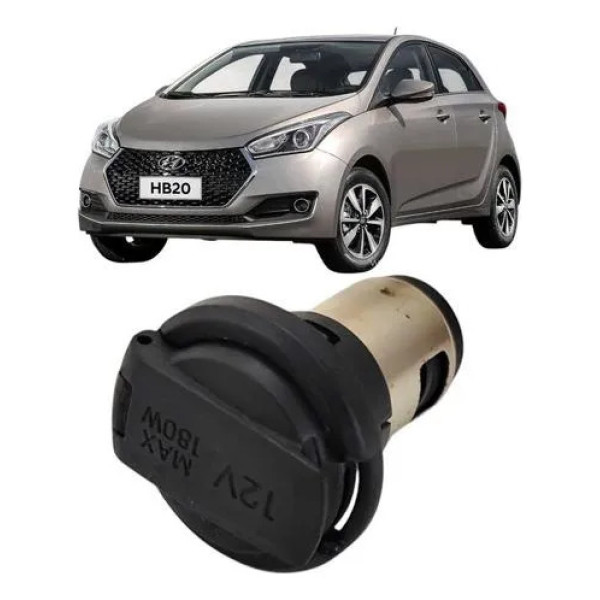 Tomada 12v Hyundai Hb20 Hb20s 2013 2019 Original