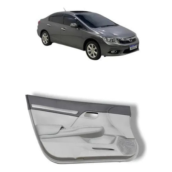 Forro Porta Dianteira Esquerda Civic G9 2012 2013 A 2016