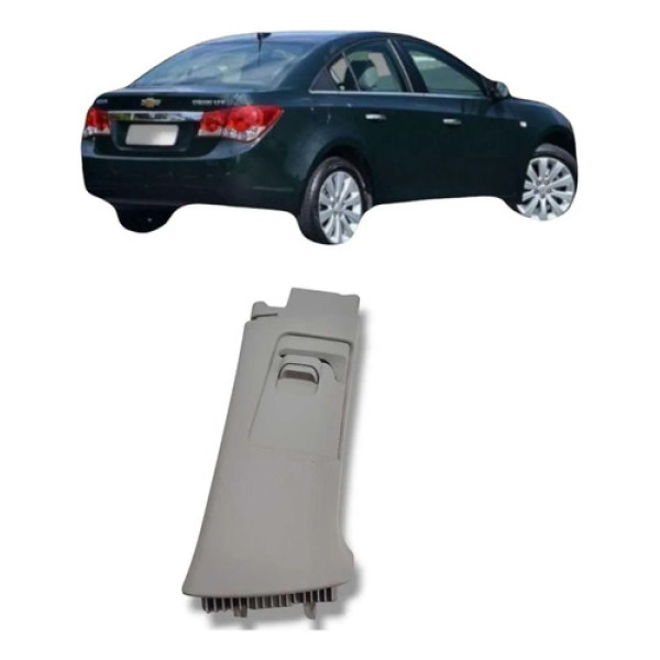 Acabamento Coluna Central Direita Gm Cruze 2012 16 Original Cinza Listras