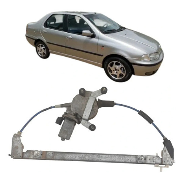 Máquina Vidro Dianteiro Direito Palio Siena 1996 2000