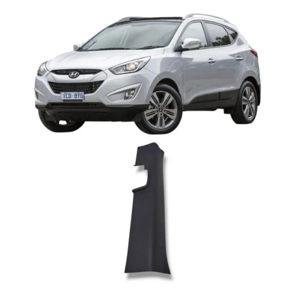 Moldura Soleira Dianteira Esquerda Hyundai Ix35 2011 2015 Preto