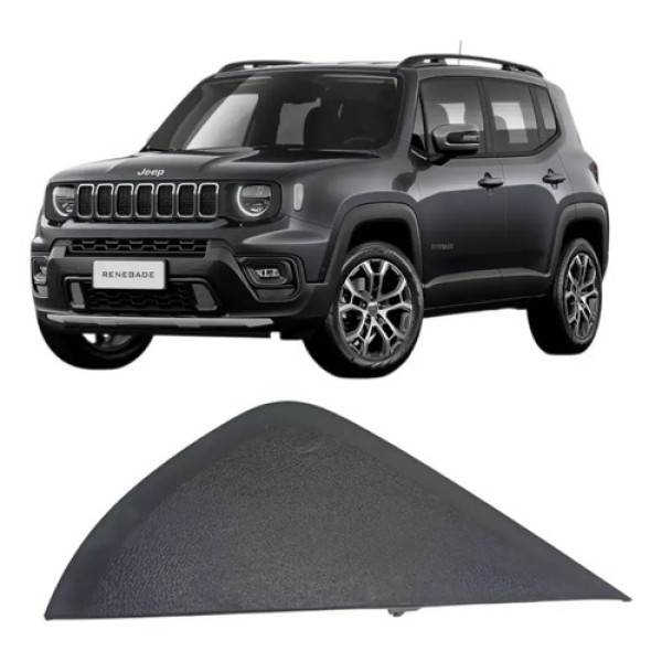 Acabamento Lateral Esquerdo Painel Jeep Renegade 2020 2025 Cinza