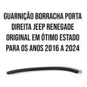  Guarnição Borracha Porta Dir Jeep Renegade 2016/24 Original