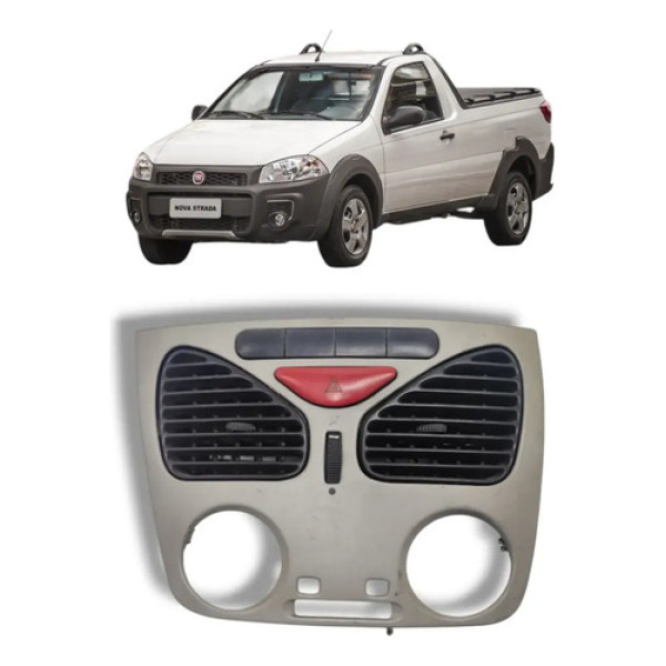 Moldura Comando Ar Painel Fiat Strada 2010 2013
