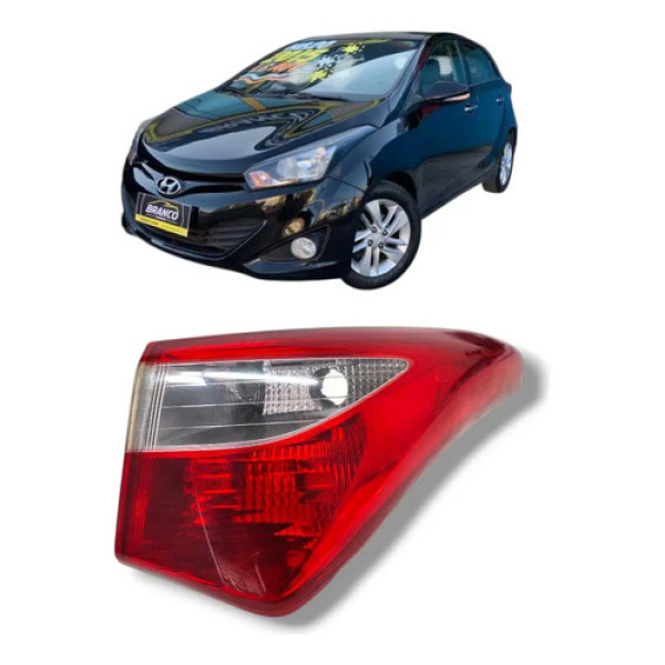 Lanterna Traseira Direita Hb20 Hatch 2013 A 2019 (canto) Direito/passageiro Vermelho