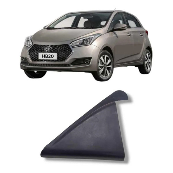 Moldura Interna Traseira Direita Hyundai Hb20 2013 A 2019 Preto